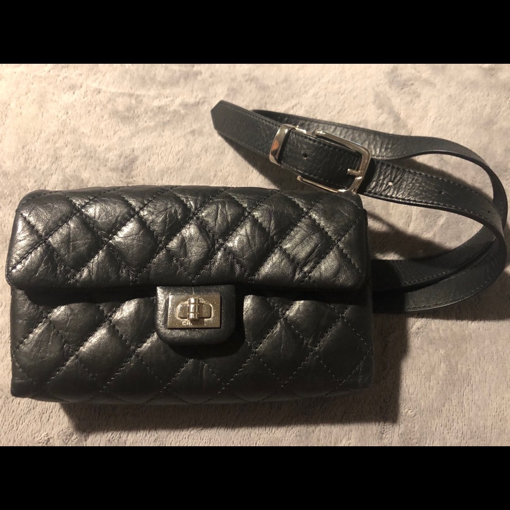 CHANEL Black Quilted Mini Bag